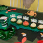 Gyufise Jungle Animal Cupcake Toppers, 36 Pcs, Green Paper Picks for 2nd Birthday and Baby Shower Decorations