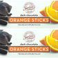 Sweet Candy Company Dark Chocolate Orange Sticks - Gourmet Chocolate Covered Sticks, Chocolate Fruit Flavored Sticks, Gift Idea 