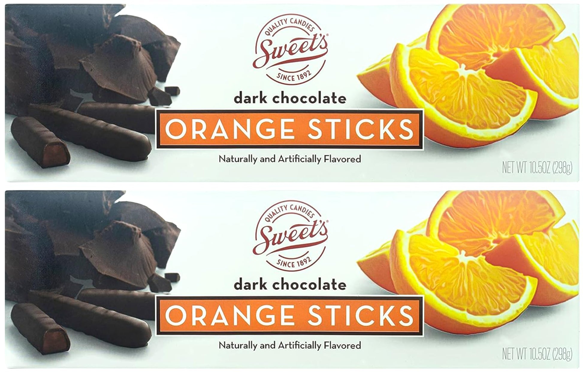 Sweet Candy Company Dark Chocolate Orange Sticks - Gourmet Chocolate Covered Sticks, Chocolate Fruit Flavored Sticks, Gift Idea 