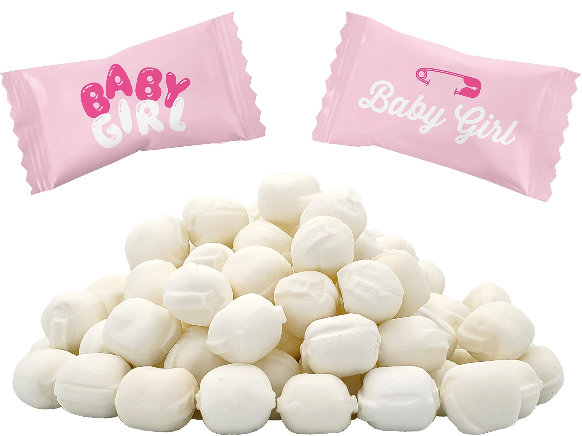 The Dreidel Company Baby Girl Buttermints, Mint Candies, After Dinner Mints, Butter Mint Candy, Fat-Free, Individually Wrapped (