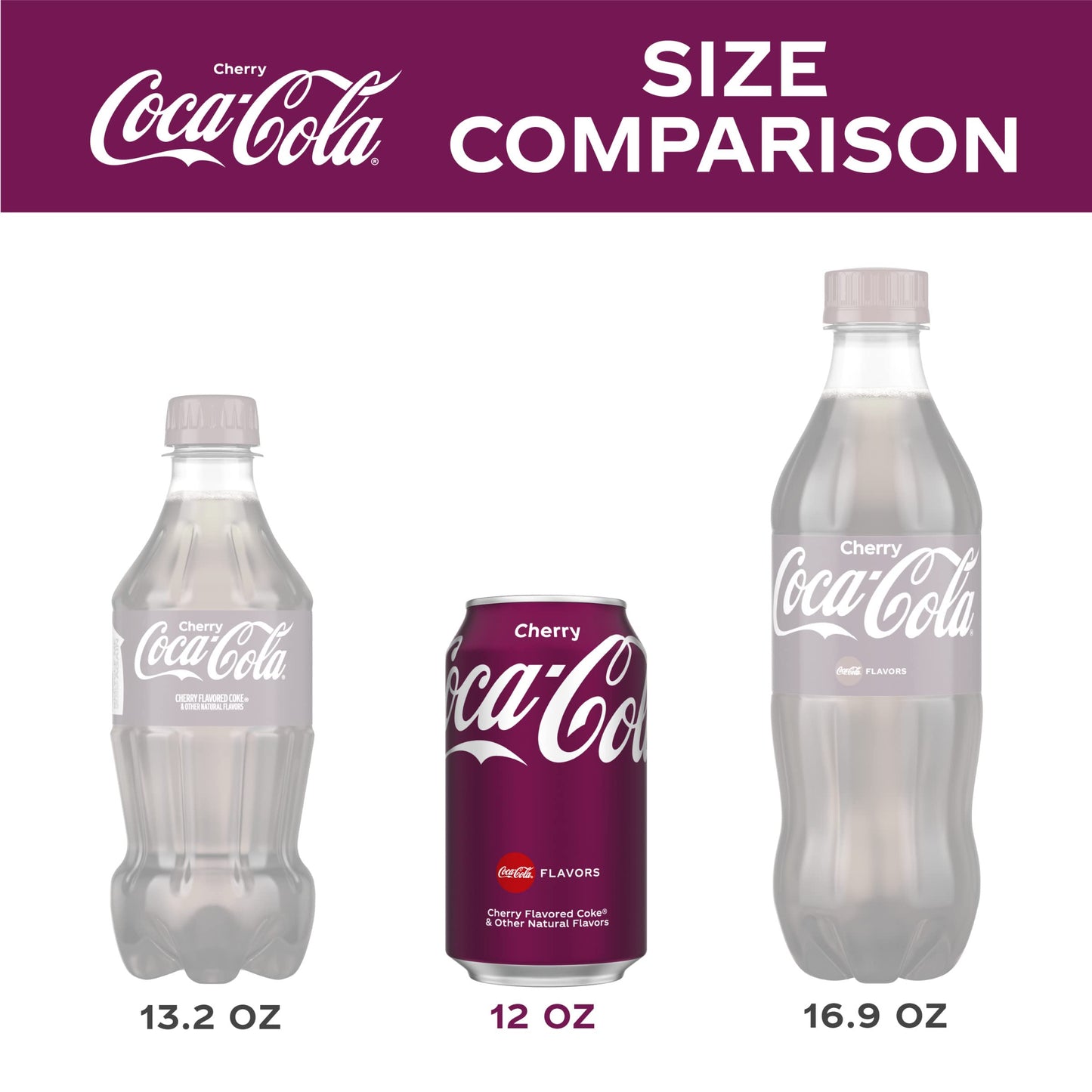 Coca-Cola Cherry Coke Soda, 12 Fl Oz, Pack of 12, Model 049000031034