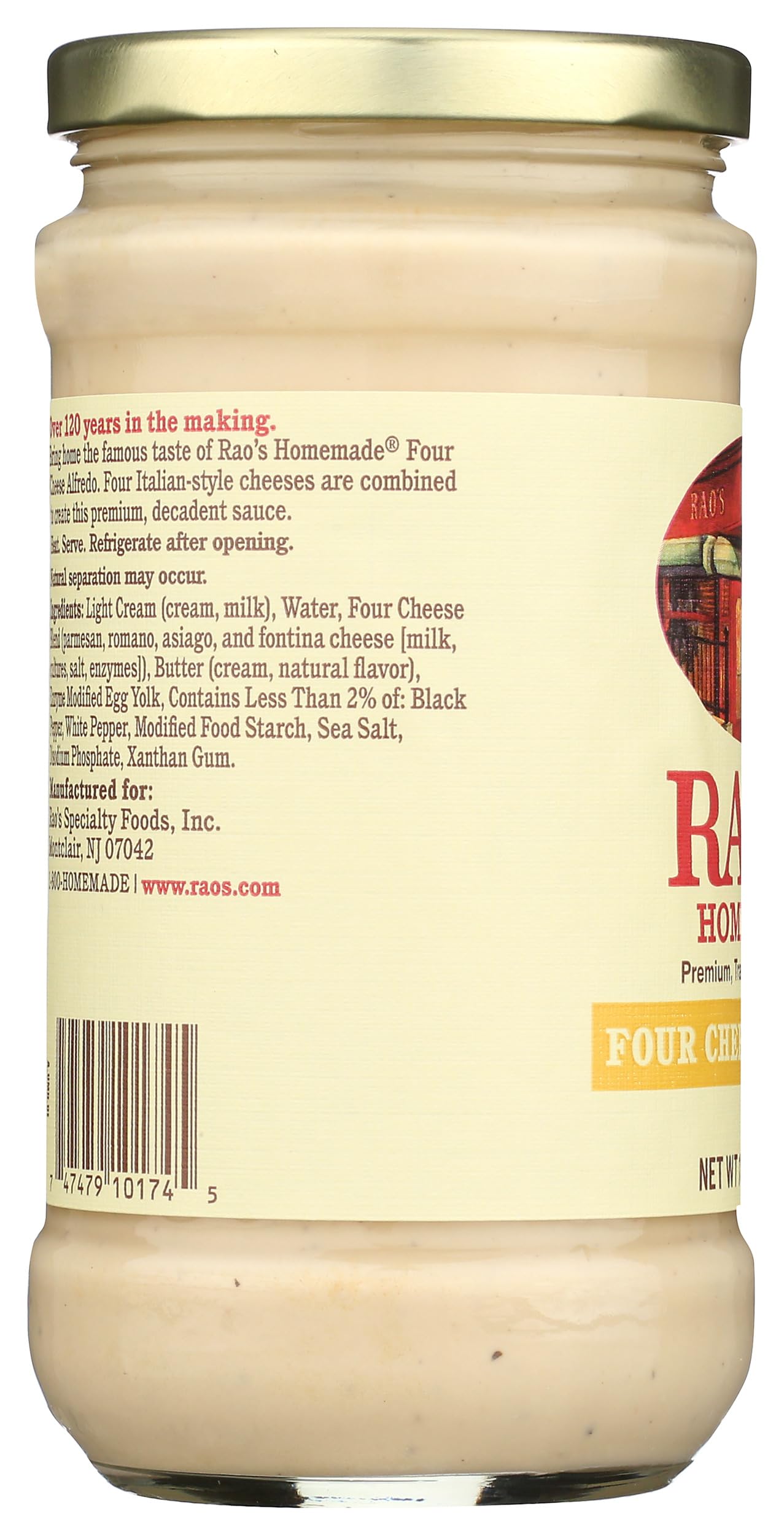 Raos Sauce Four Cheese Alfredo 15 Oz