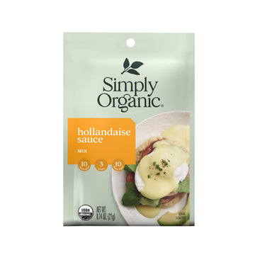 Simply Organic Hollandaise Sauce Mix, Vegetarian, 0.74 Ounce, Pack of 12