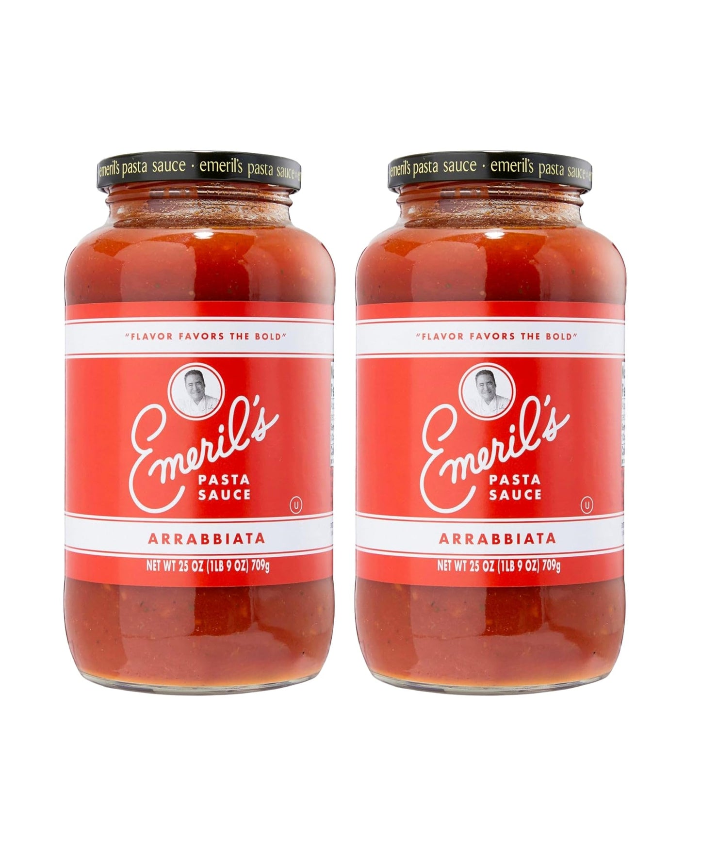 Emeril Lagasse Pasta Sauce - Arrabbiata 2-Pack - Gourmet, Bold Flavor - 25 Oz Jars for Pasta, Spaghetti, Pizza