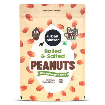 Urban Platter Boiled And Salted Peanuts, 300G (ReadyToEat | Nutritious & Protein Packed | Preservative Free | Ideal For Chaats