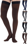 7Xl Plus Size Compression Thigh Hi Socks For Men 20-30 Mmhg With Grip Top - Mens Graduated Compression Stockings Hose For Improv