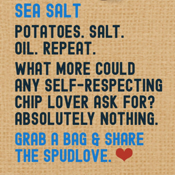 Spudlove Organic Thick-Cut Potato Chips Sea Salt | 1 Oz Bag