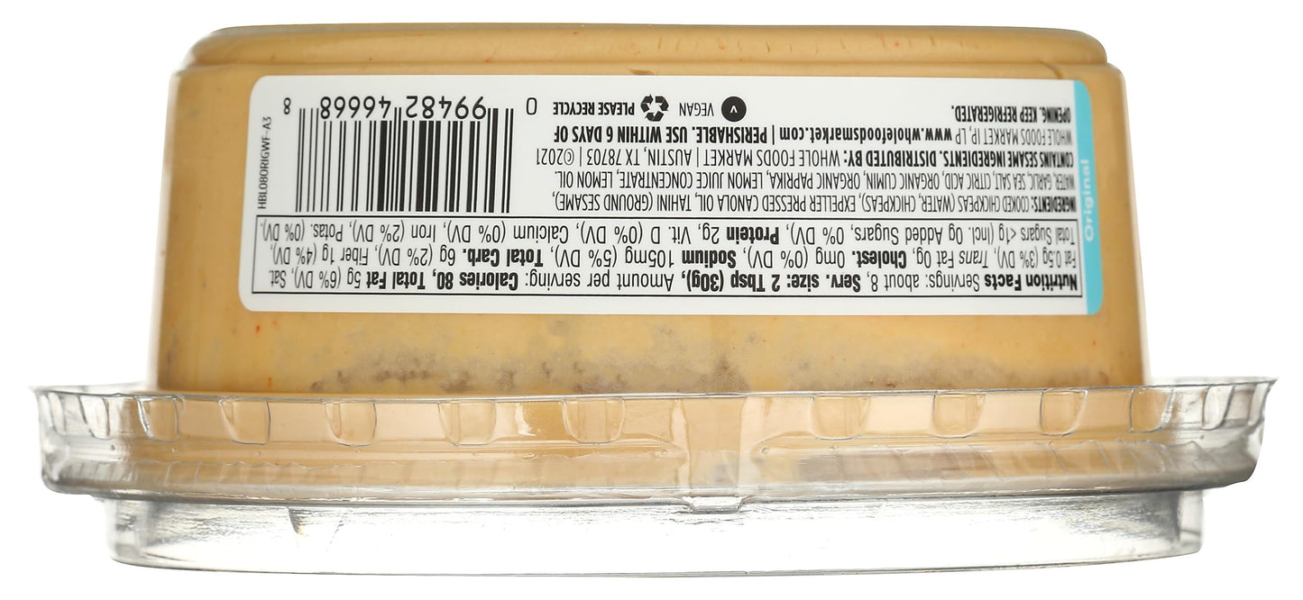 365 By Whole Foods Market, Original Hummus, 8 Ounce