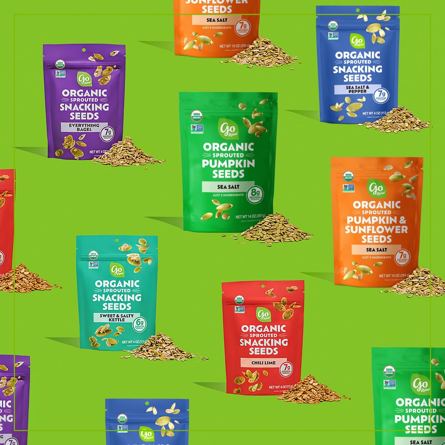 Go Raw Sweet & Salty Snacking Granola, 8Oz Pouch