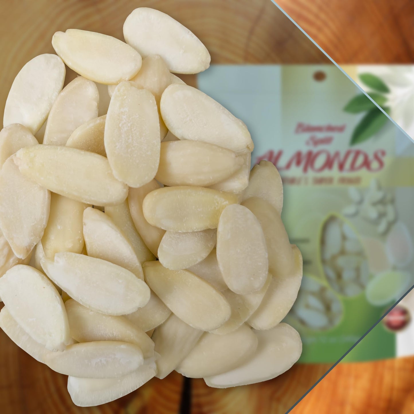 Golden Split Blanched Almonds -12 Oz (340 G), Naturally Gluten-Free And Vegan-Friendly With No Added Sugar Or Artificial Ingredi