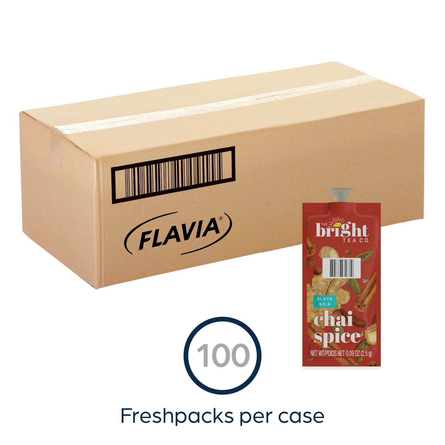 Flavia Chai Spice Tea Fresh Pack for Flavia malt-inspired, 100 Count