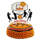 Set Of 7 Basketball Letters Diy Happy Birthday For Boy Cake Topper Sport Cake Party Decorations Sports Party Supplies