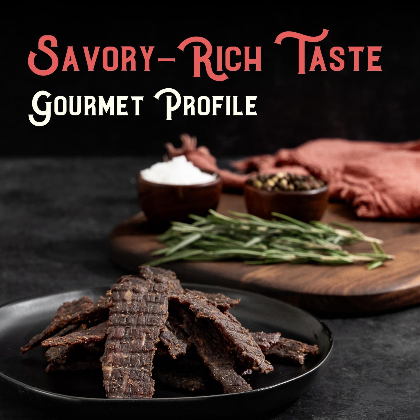 Meat Artisan Beef Jerky - Australian Wagyu Steakhouse - High Protein Snack - Gluten Free No MSG - enhanced Gourmet Natural 3oz (85g)