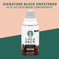 Starbucks Cold Brew Coffee Concentrate, Sweetened Signature Black, 100% Arabica, Multi-Serve Bottle (32 Fl Oz)