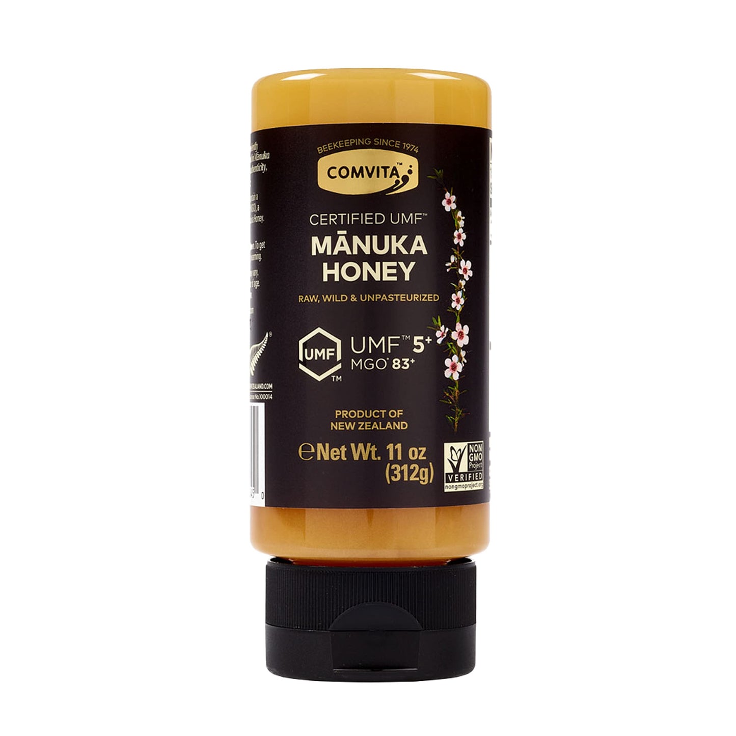 Comvita Manuka Honey (Umf 5+, Mgo 83+) | New Zealands #1 Manuka Brand | Raw, Wild, Non-Gmo | Superfood For Daily Vitality | 11 O
