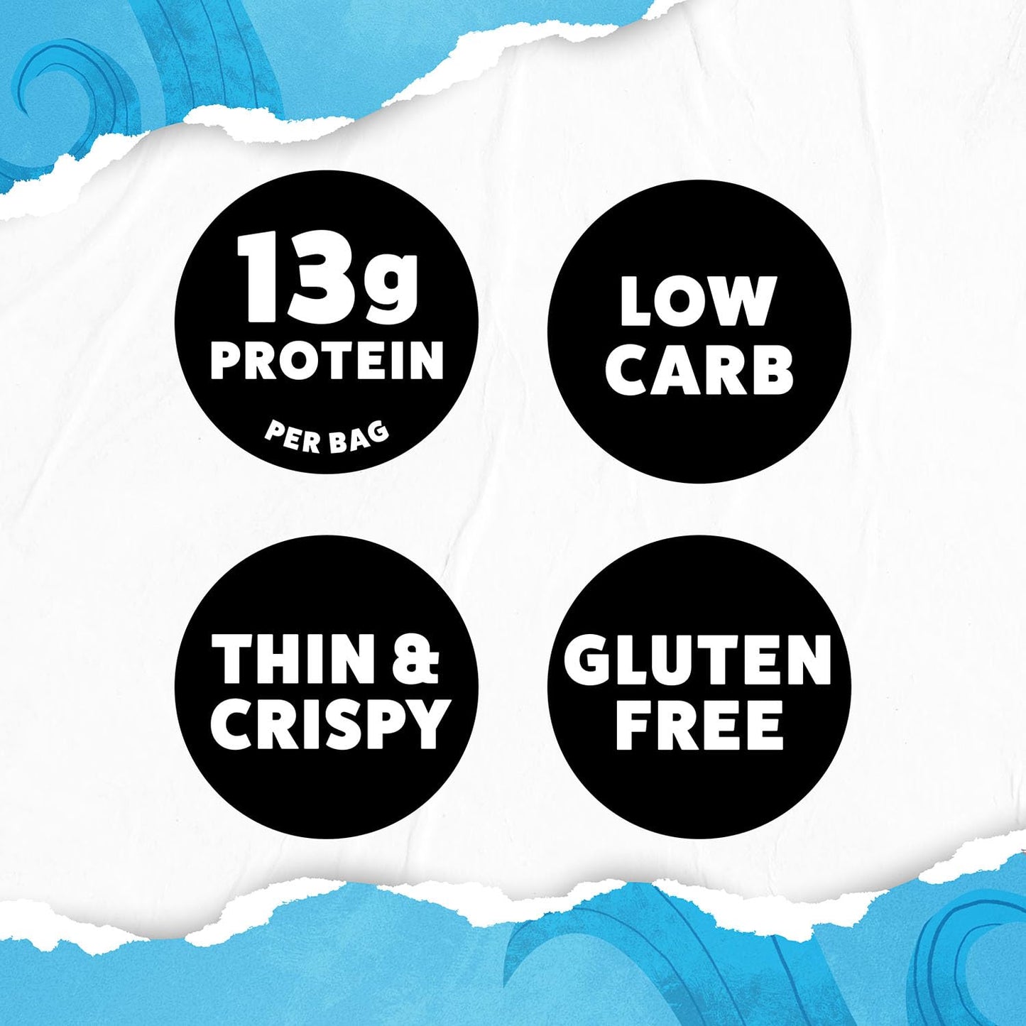 Wilde Protein Chips, Sea Salt And Vinegar (1.34 Ounce Bags, Pack Of 8 Bags)