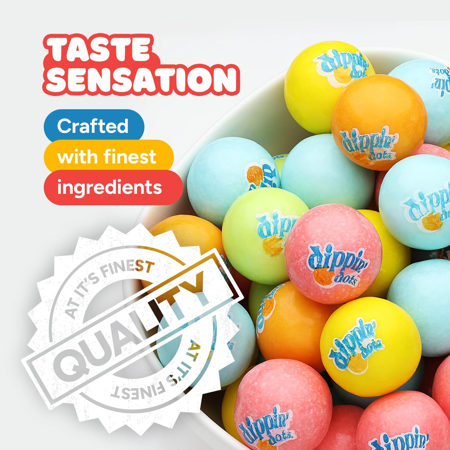 Gumballs For Gumball Machine - 1 Inch Candy Filled Gumballs - 4.2 Lb Gumball Machine Refills - 250 Pcs Candy Filled Large Gumbal