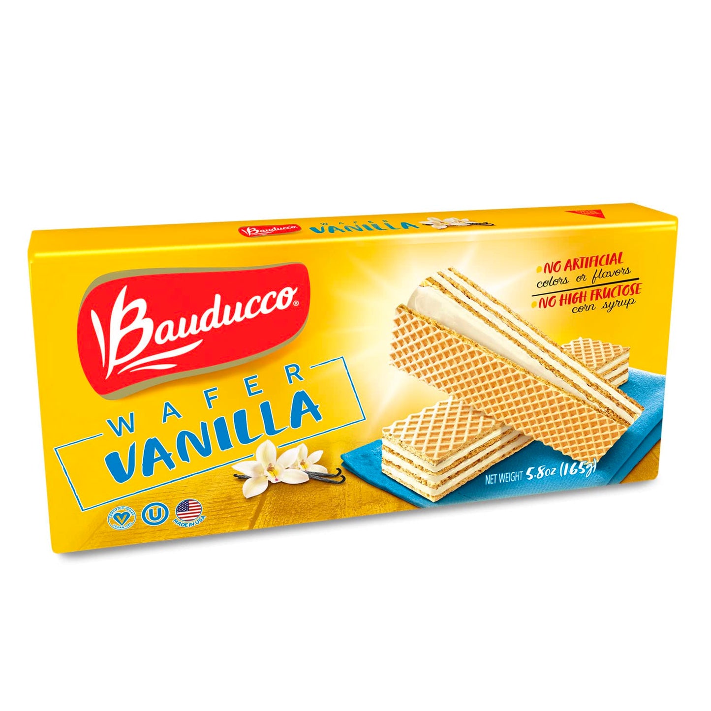 Bauducco Vanilla Wafers - Crispy Wafer Cookies With 3 Delicious, Indulgent, Decadent Layers of Vanilla Flavored Cream - Deliciou