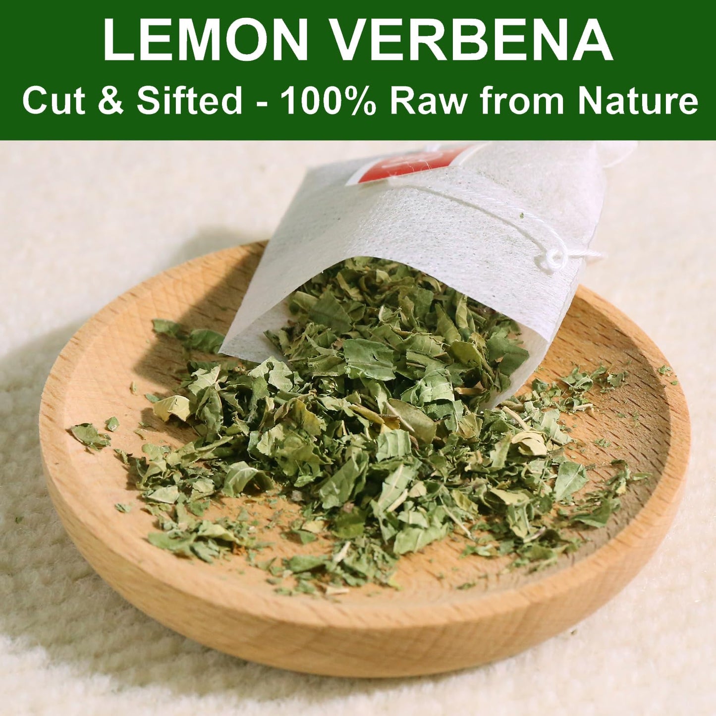FullChea Lemon Verbena Tea - Premium Caffeine-Free Herbal Tea, 25 Count