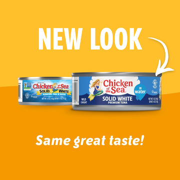 Chicken Of The Sea Solid White Premium Albacore Tuna In Water, Wild Caught Tuna, 5 Oz. Can (Pack Of 4)