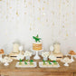 YCTHUNFISH Dinosaur Cupcake Toppers 25 Pack Glitter Green Paper Picks for Baby Shower Birthday Party