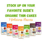 Suzie'S Organic Rice Cakes Thins|6 Pack|Corn Quinoa & Sesame|Usda Organic, Non-Gmo, Fat-Free, Sugar-Free, Gluten-Free|Low-Calori