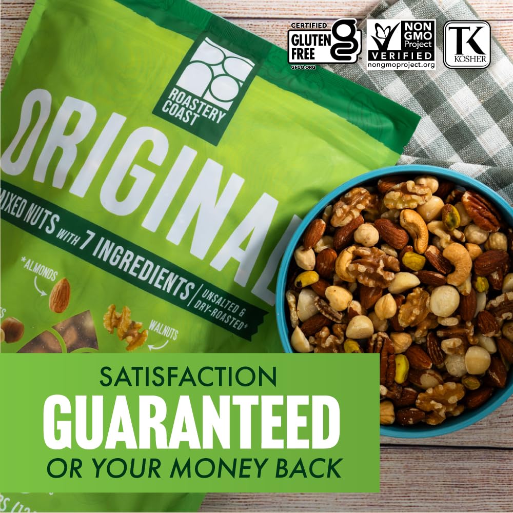 Roastery Coast - Daily Nuts Healthy Mix Bulk | 3 LB Bulk Pouch | Nuts Snack Mix | Deluxe assorted snack | Nut Snacks | Daily Nut
