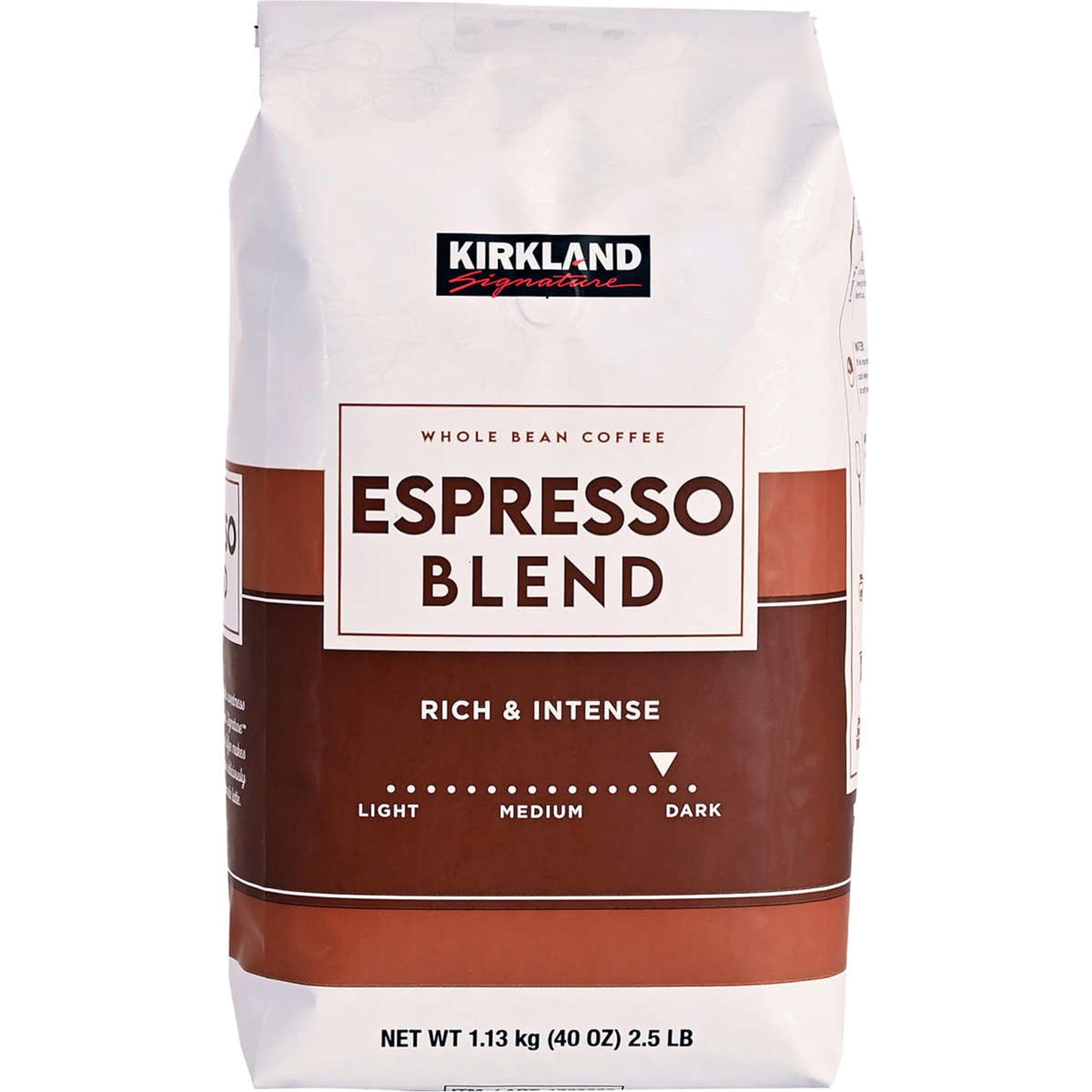 KIRKLAND Signature Dark Roast Espresso Blend Coffee, 32 Oz. Bag, Pack of 2