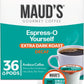 Maud's Decaf Espresso Roast Coffee Pods, 36 ct, Decaffeinated Dark Roast Recyclable Single Serve Pods - 100% Arabica Coffee, Com
