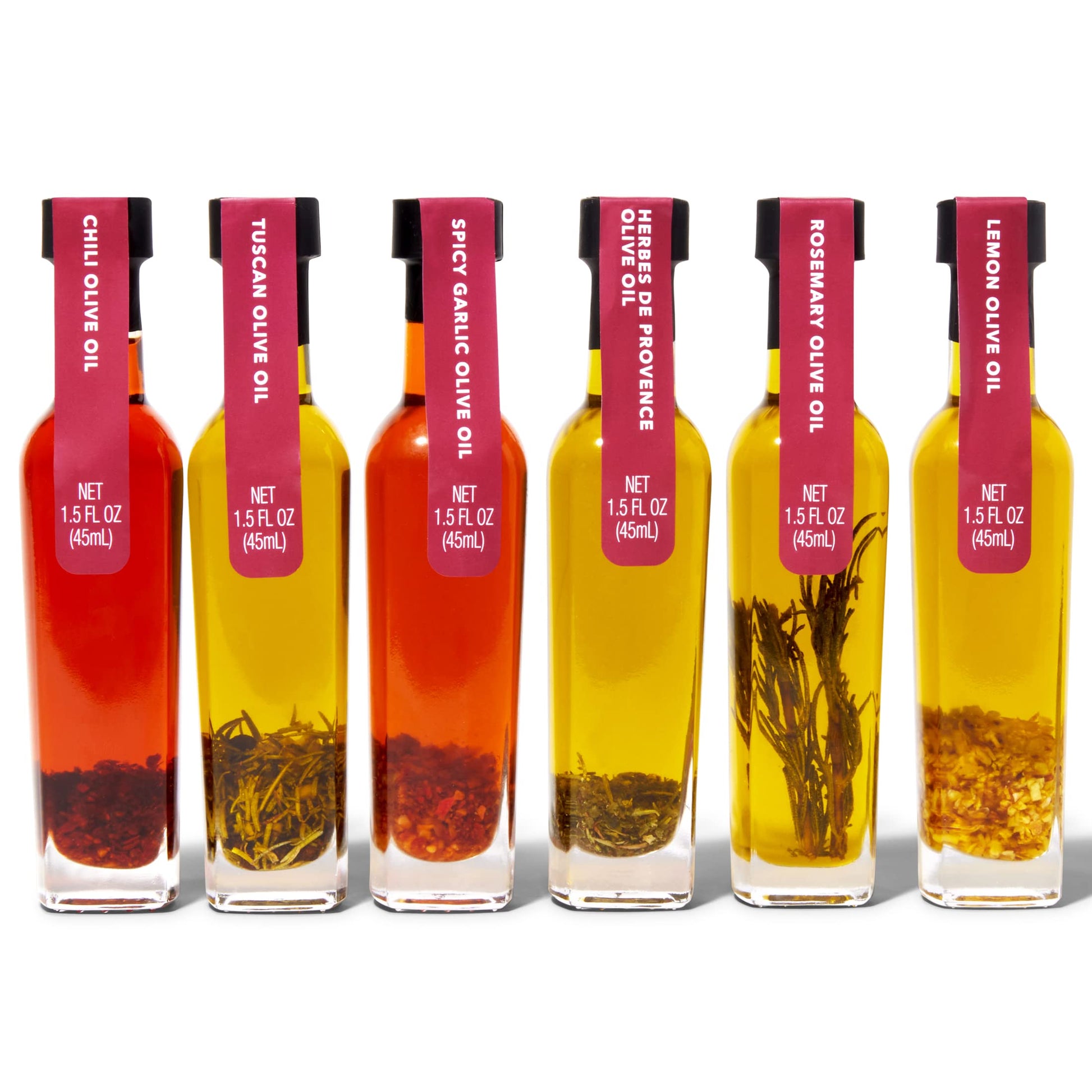Thoughtfully Gourmet, Spice Infused Olive Oil Gift Set, Premium Extra-Virgin Olive Oil from Spain, Flavors Include Chili, Rosema