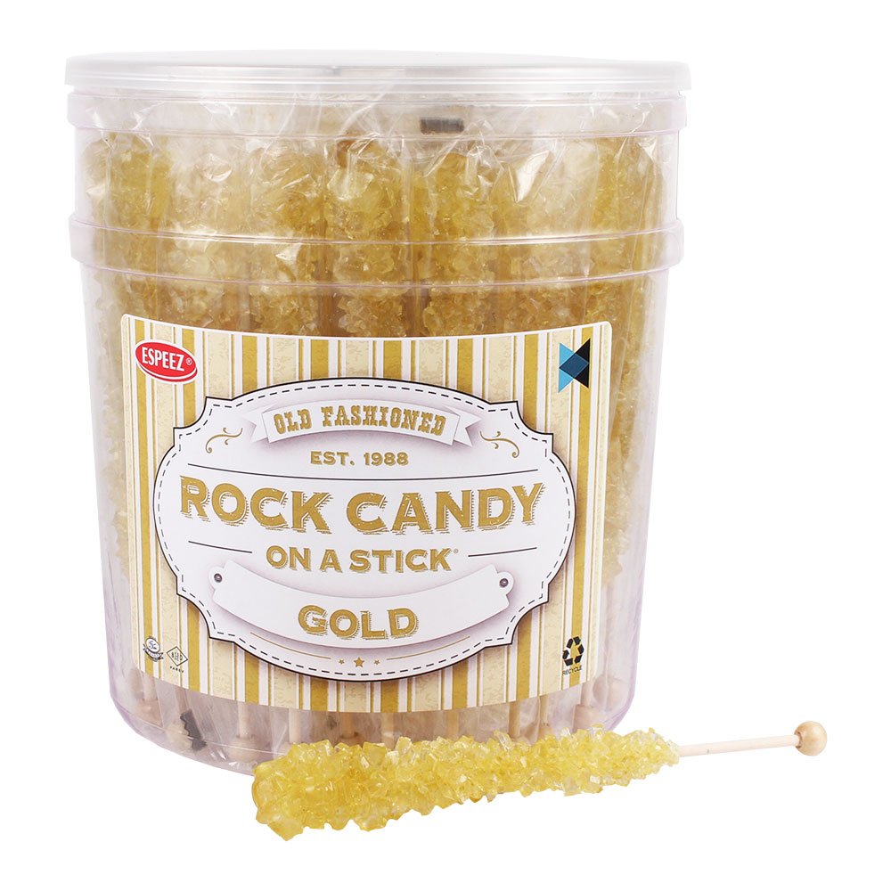 Espeez Extra Large Rock Candy Sticks - 48 Count - Individually Wrapped - Colorful Lollipops for Candy Buffet and Celebrations