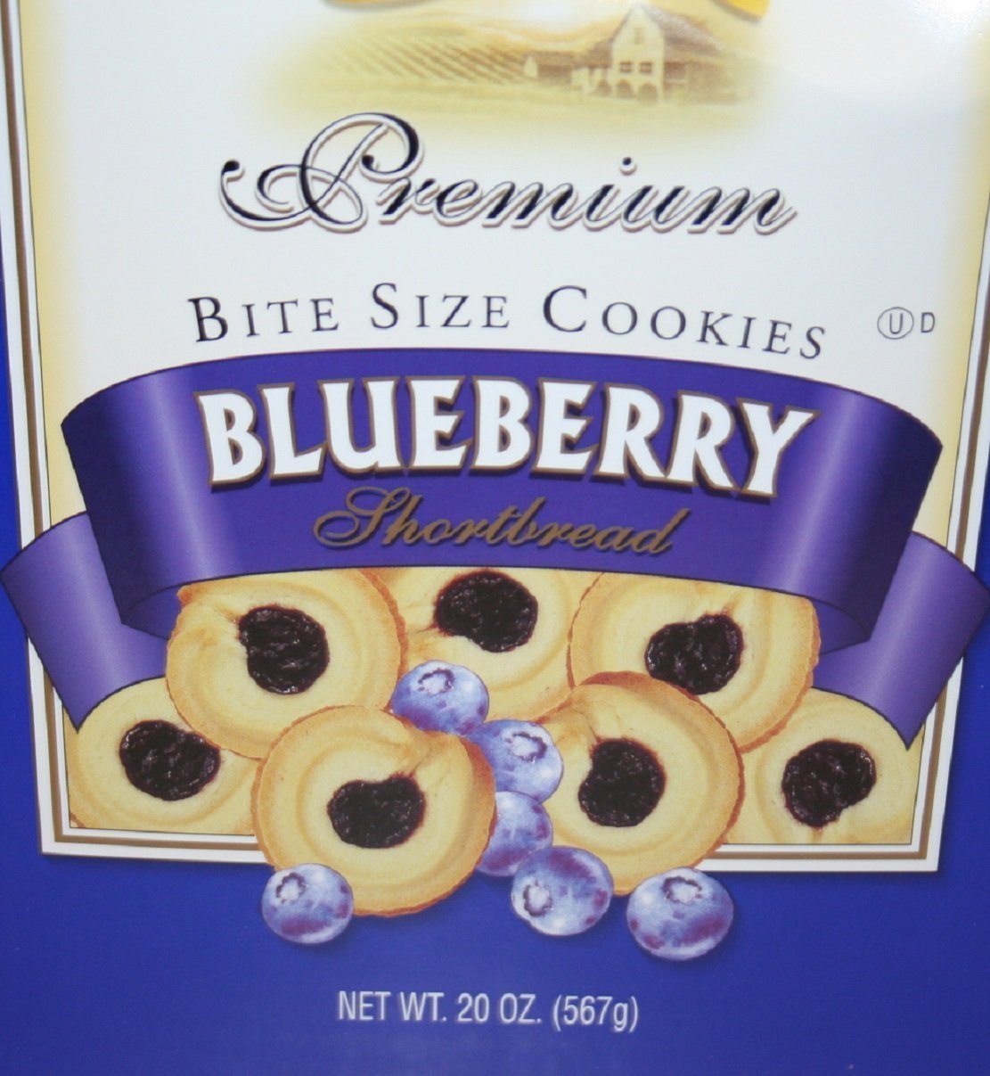 Knott's Berry Farm Shortbread Cookies (Blueberry, 20-Ounce Box)