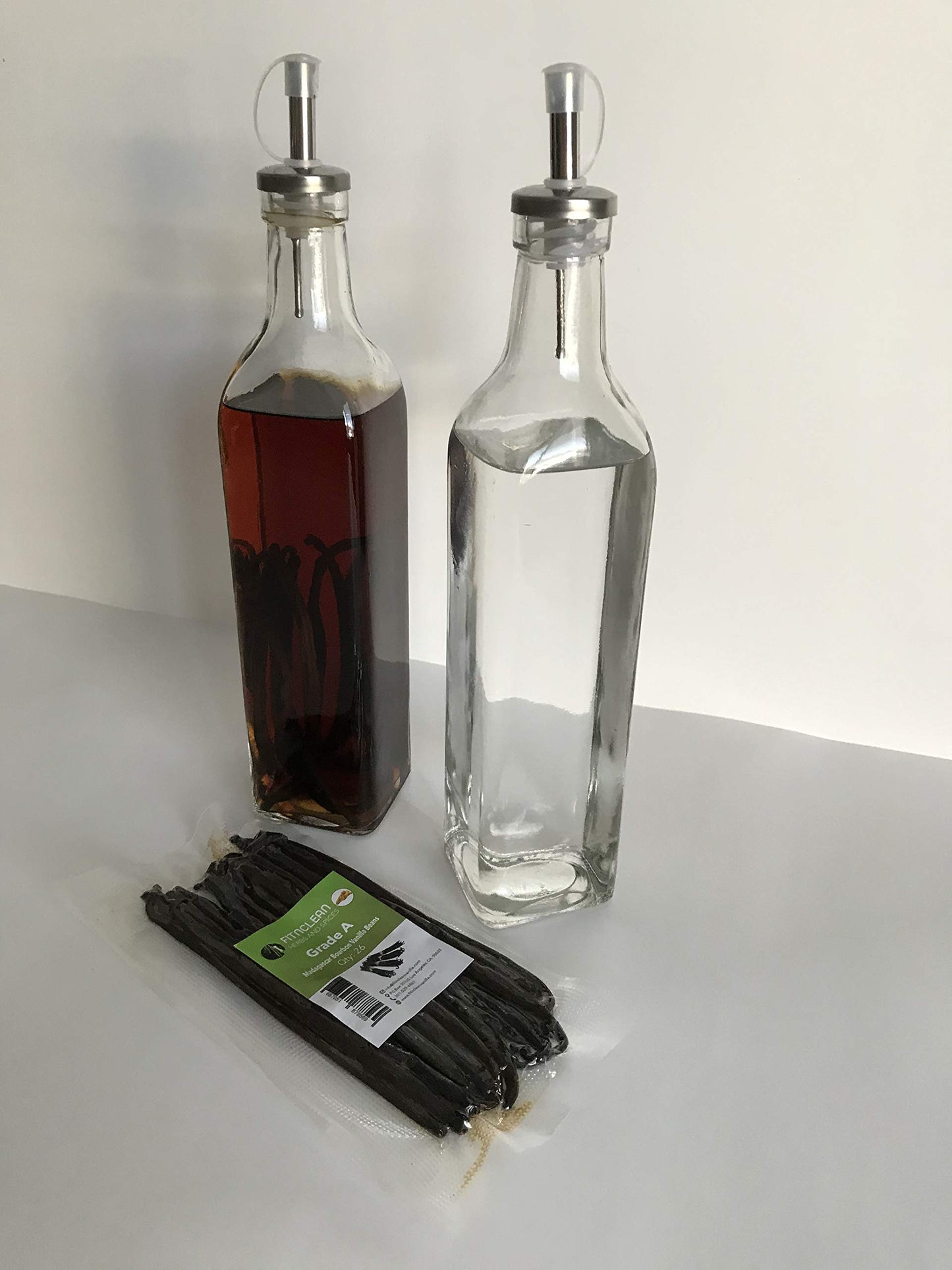 FITNCLEAN VANILLA Organic Vanilla Beans Grade A Madagascar spirit-inspired flavor 16oz Non-GMO Whole Gourmet Pods