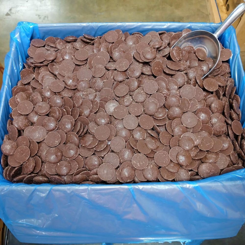 MERCKENS Coating Wafers  Dark Melting Chocolate  Cocoa Dark  2 Pound Package