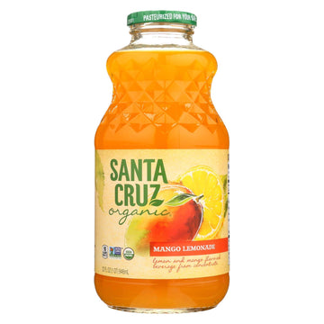 Santa Cruz Organic Mango Lemonade, 32 Ounce - 12 Per Case.