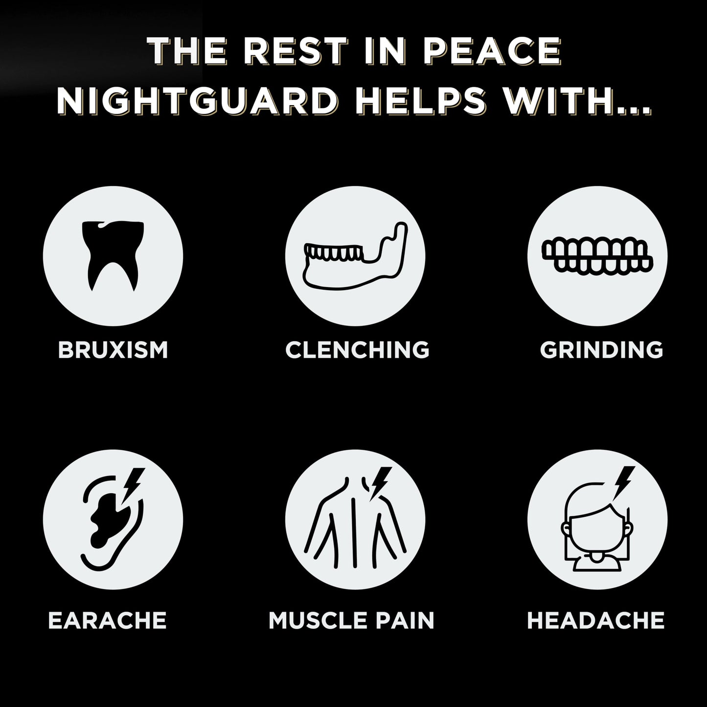 Rest In Peace Night Guard - Pack Of Two Moldable Mouth Guard For Teeth Grinding Clenching Bruxism (Blue)