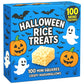 Rice Crispies Marshmallow Treats Mini Squares Halloween 100 Pack - Individually Wrapped Trick Treat Kids Snack Gift