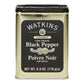 Watkins Gourmet Spice Tin, Pure Ground Black Pepper, 6 Oz. Tin, 1-Pack