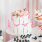 20 Pack Bow Cupcake Toppers Valentine'S Bowknot Ribbons Coquette Pink Bow High Footed Cup Balloon Wall Party Decorations Bridal