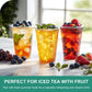 Wt Weetee Fruity Jasmine Green Tea Bags 100 Counts, Flavored Green Tea With Jasmine, Grapes, Passionfruit & Strawberry Aroma, Na