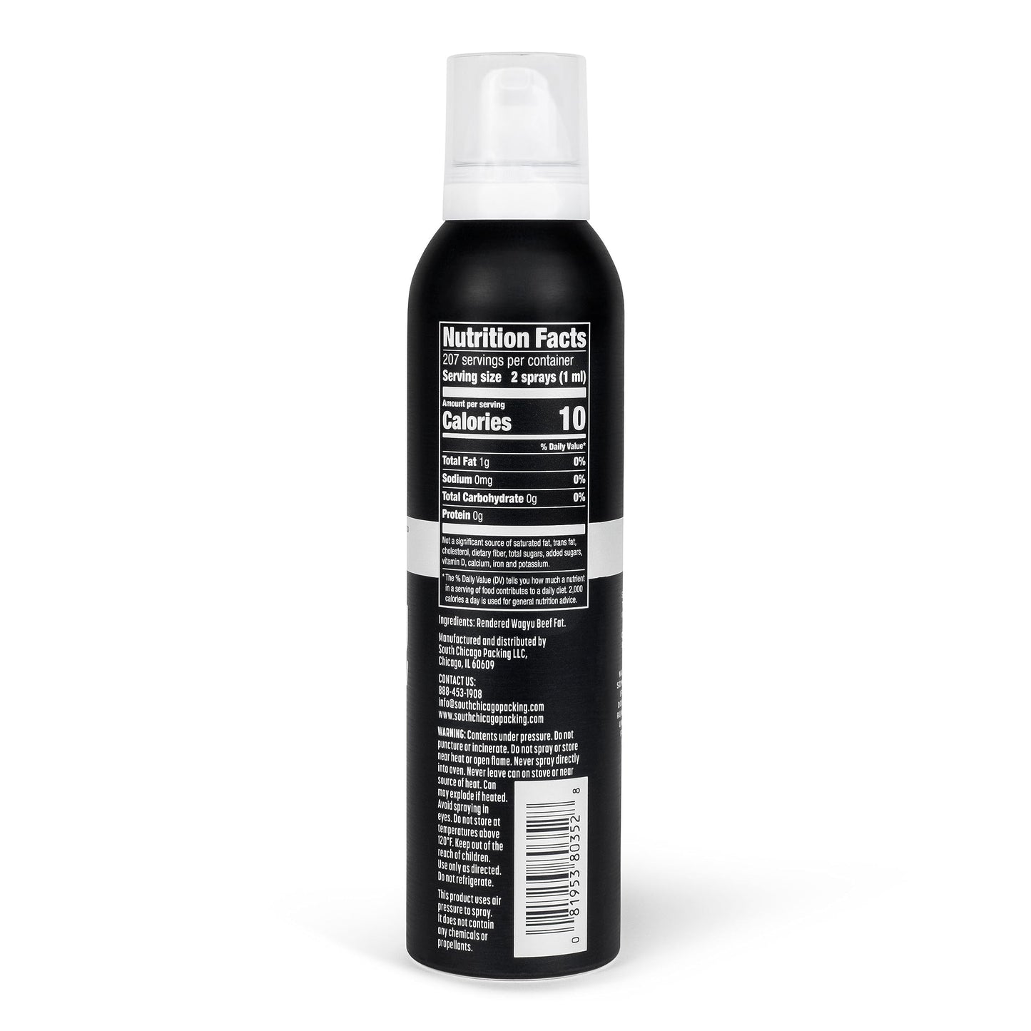 South Chicago Packing Wagyu Beef Tallow Spray  Umami-Rich  Flavorful  Perfect for Sauteing  Stir-frying and Grilling  Nonstick Cooking Oil  7 Fl Oz