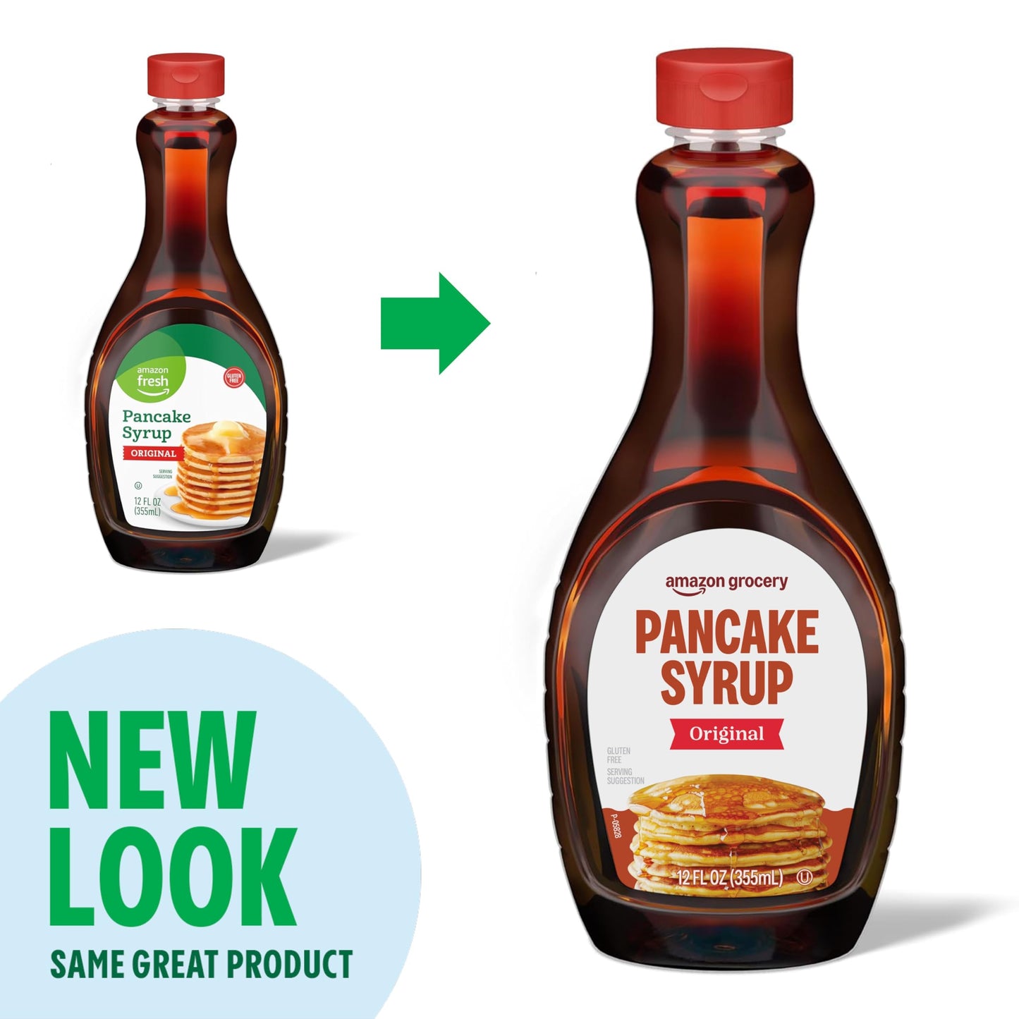 large online retailer Grocery Original Pancake Syrup, 12 Fl Oz, Pack of 1, Previously large online retailer Fresh, Packaging May Vary