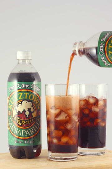 AmishTastes Kutztown Sarsaparilla Soda, 24 Oz. Bottles, Pack of 4, 1.5 Pound
