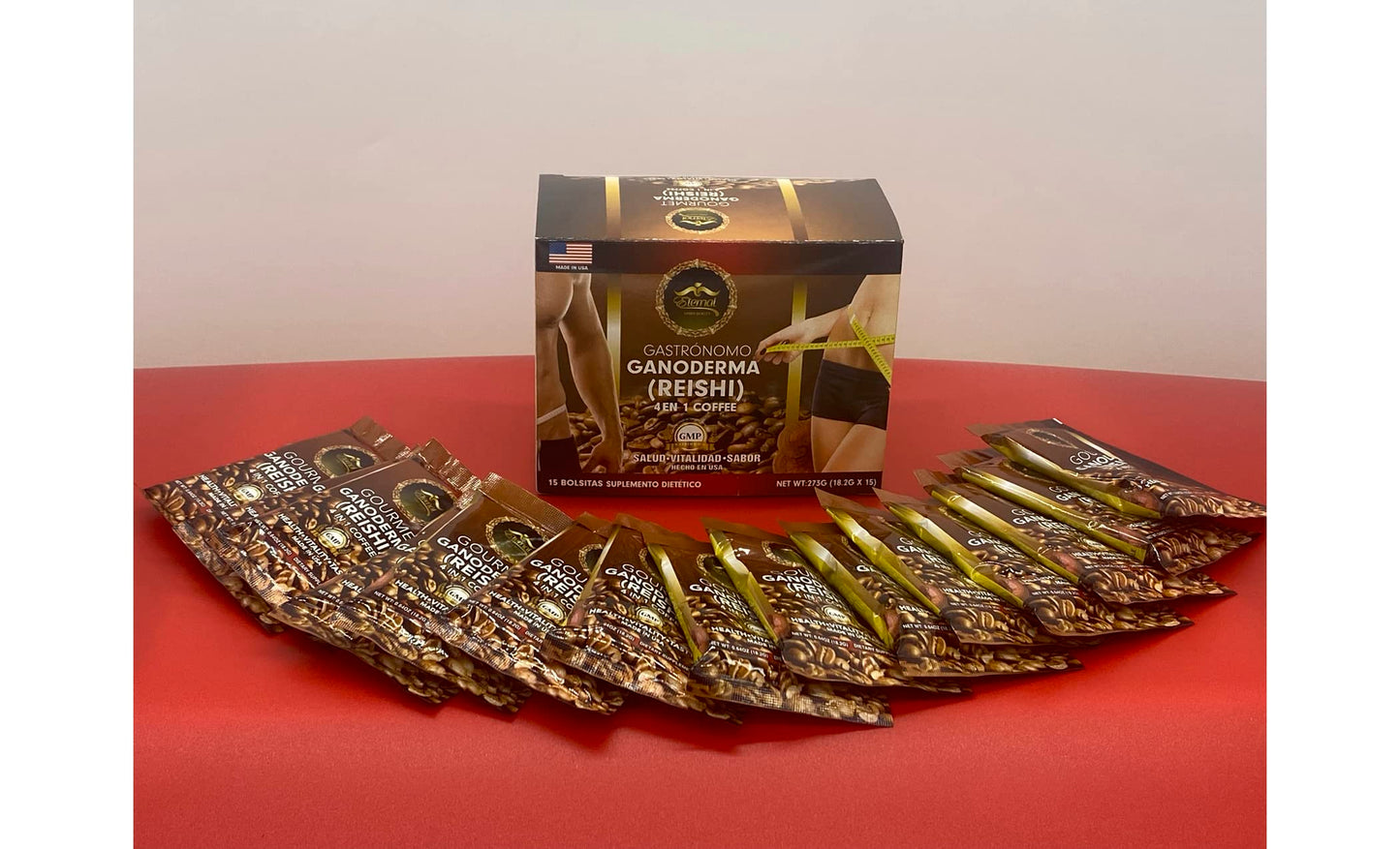 Eternal Spirit Beauty Asian Latte Coffee Singles - Indulge In Instant Luxury With Individual Packets For Quick And Velvety Bliss (15 Sachets - 0.64 Oz Each)