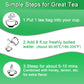 FullChea Spearmint Tea Bags - Premium Non-GMO Caffeine-Free, 40 Count, 1.5g/bag, High in Antioxidants, Supports Digestion