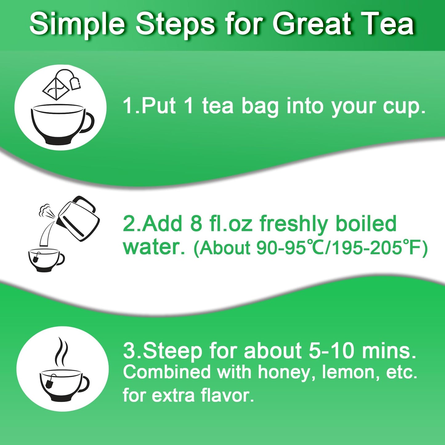 FullChea Spearmint Tea Bags - Premium Non-GMO Caffeine-Free, 40 Count, 1.5g/bag, High in Antioxidants, Supports Digestion