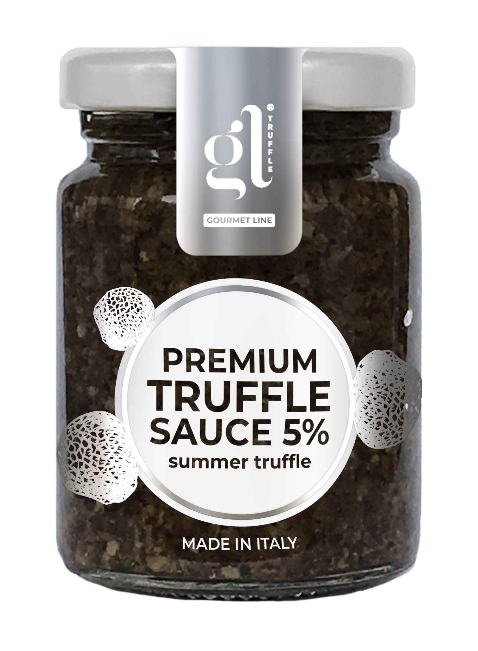 Gl Truffle Gourmet Line Top-Grade Minced Black Truffle Sauce  Larger Size  Salsa Tartufata  Black Truffle Pate  Truffle Zest  An Indulgent Delight From Italy  180 Gm (6.4 Oz)