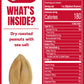 Fisher Sea Salt Dry Roasted Peanuts, 36 oz (Pack of 6) - No Artificial Colors or Flavors, 100% Recyclable Snacks