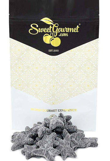 Sweetgourmet Extra Salty Starfish Licorice | Dutch Super Sea Salty Stars | 1 Pound