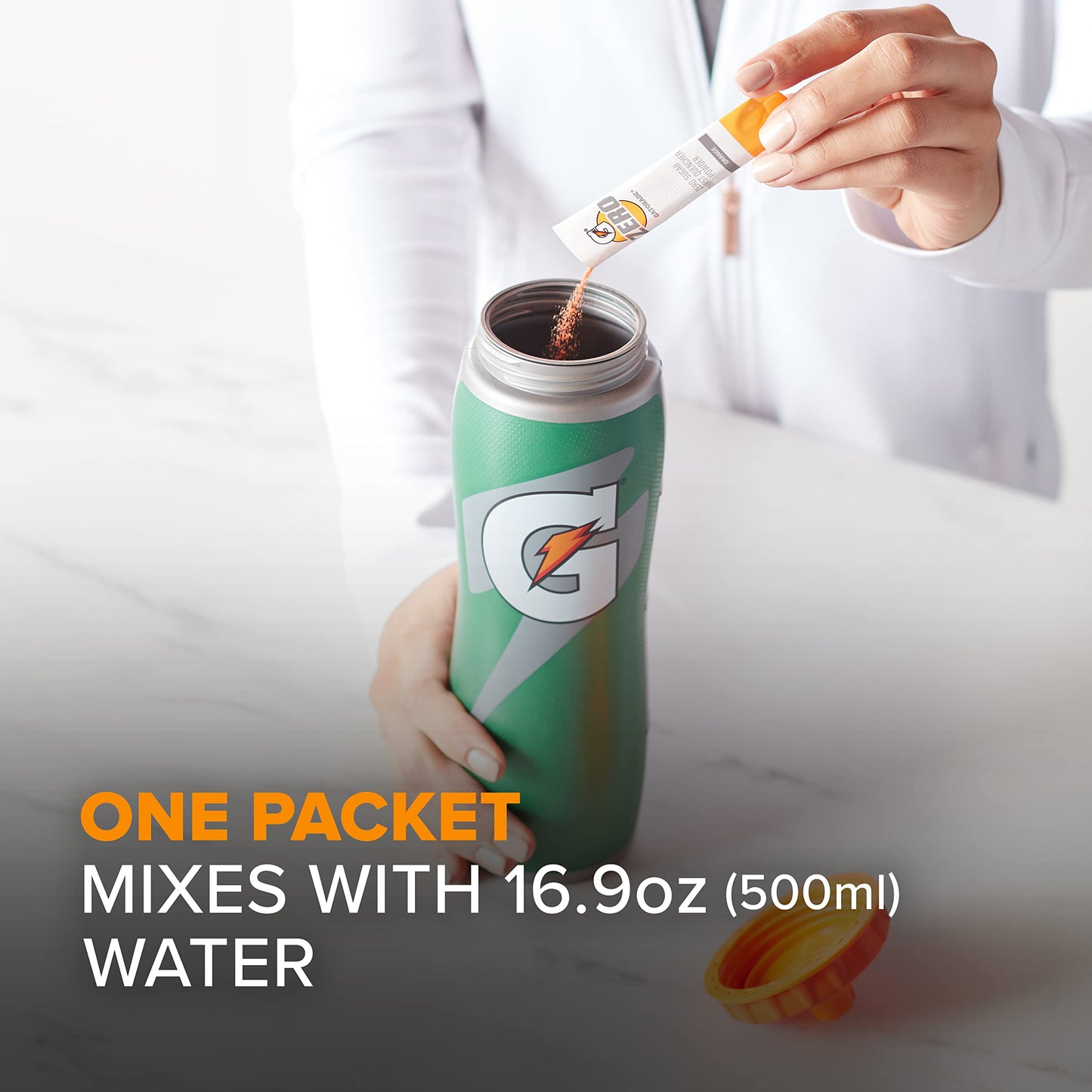 Gatorade G Zero Sports Drink Mix Powder Packets, Lemon Lime, Electrolyte Powder Drink Mix for Hydration, Zero Sugar, Total 120 P